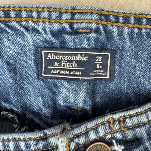 Abercrombie & fitch vintage High-Waisted mom Blue Denim Jeans womens 6 ,28 - Picture 10 of 16